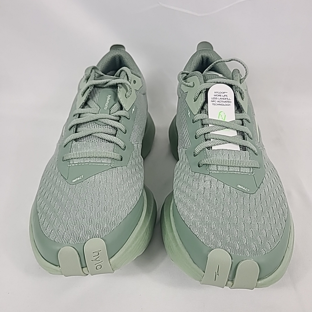 *NIB* Hylo Athletics Impact Unisex Running Sneakers Khaki Green Sz M9, W10.5 - Picture 2 of 7